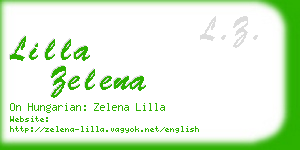 lilla zelena business card